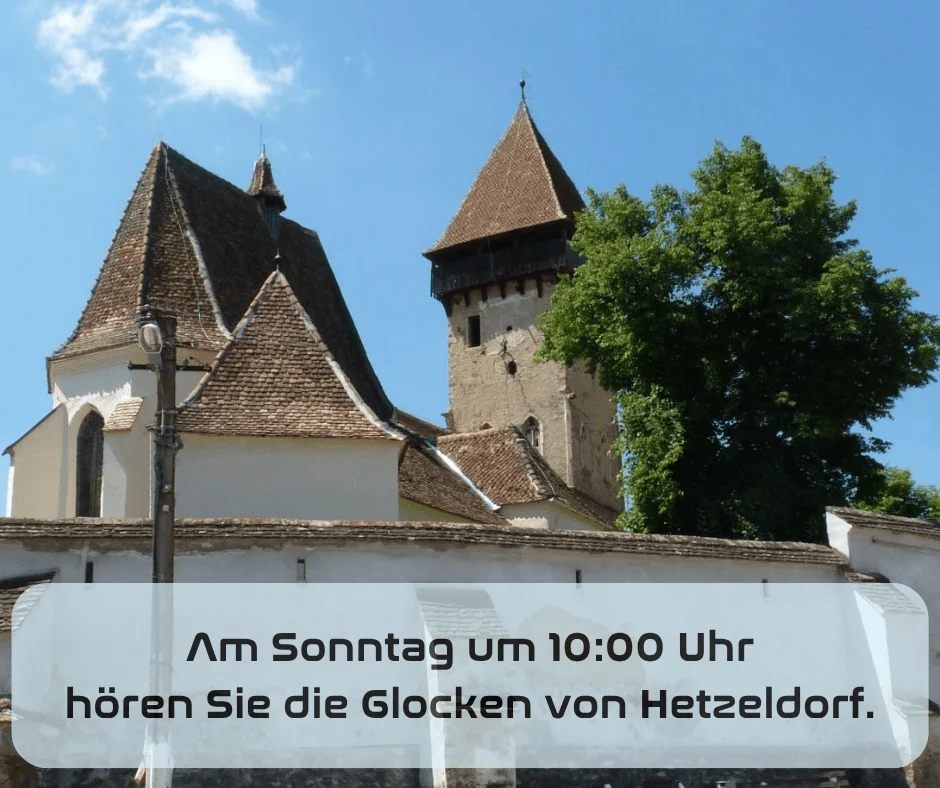 Wort zum Sonntag am 31.08.2025 mit Kurt Boltres – Glocken aus Hetzeldorf