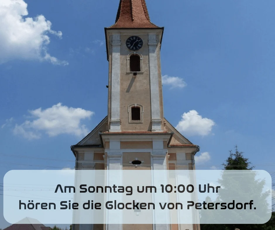 Wort zum Sonntag am 17.08.2025 mit Britta Seidner – Glocken aus Petersdorf bei Mühlbach