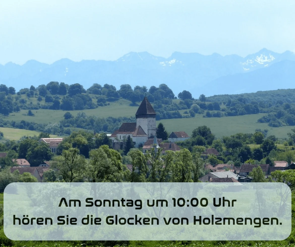 Wort zum Sonntag am 01.06.2025 mit Johannes Waedt – Glocken aus Holzmengen