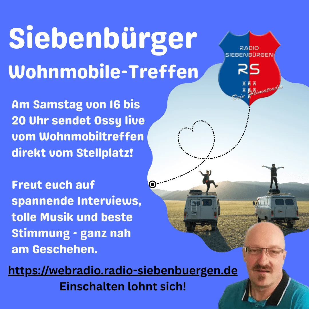 Radio Siebenbürgen live vom Wohnmobiltreffen – Samstag von 16 bis 20 Uhr