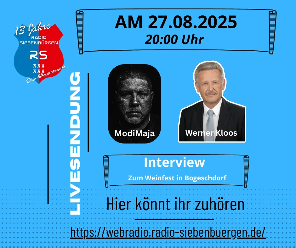 Live-Interview bei Radio Siebenbürgen