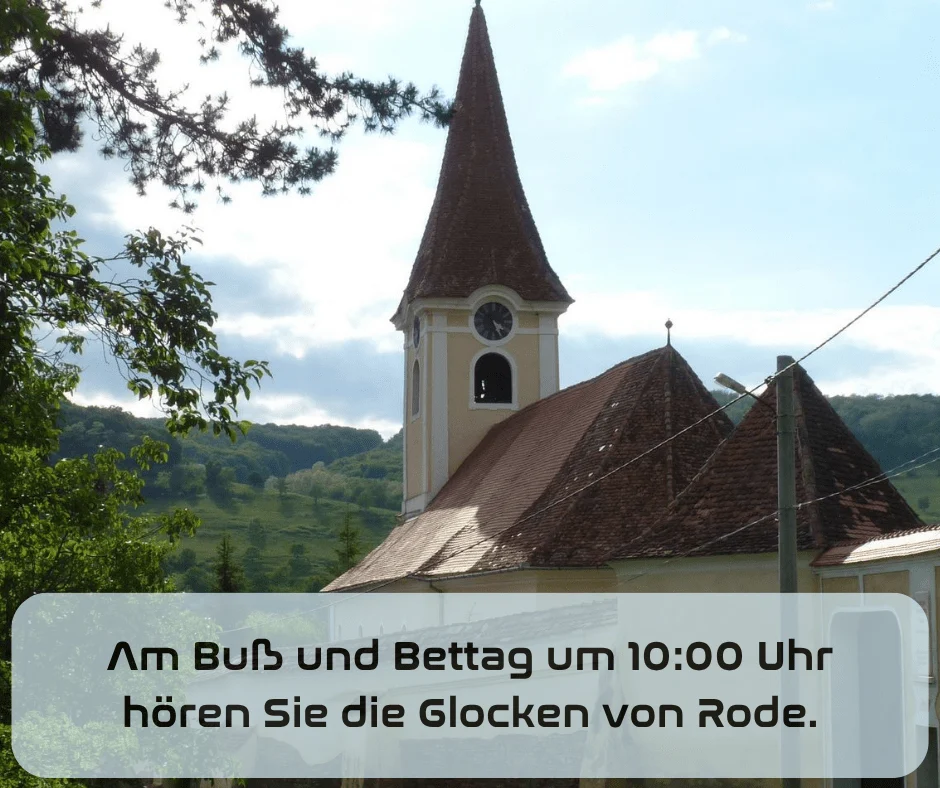 Gottesdienst am 19.11.2025 mit Paul Sattler – Glocken aus Rode