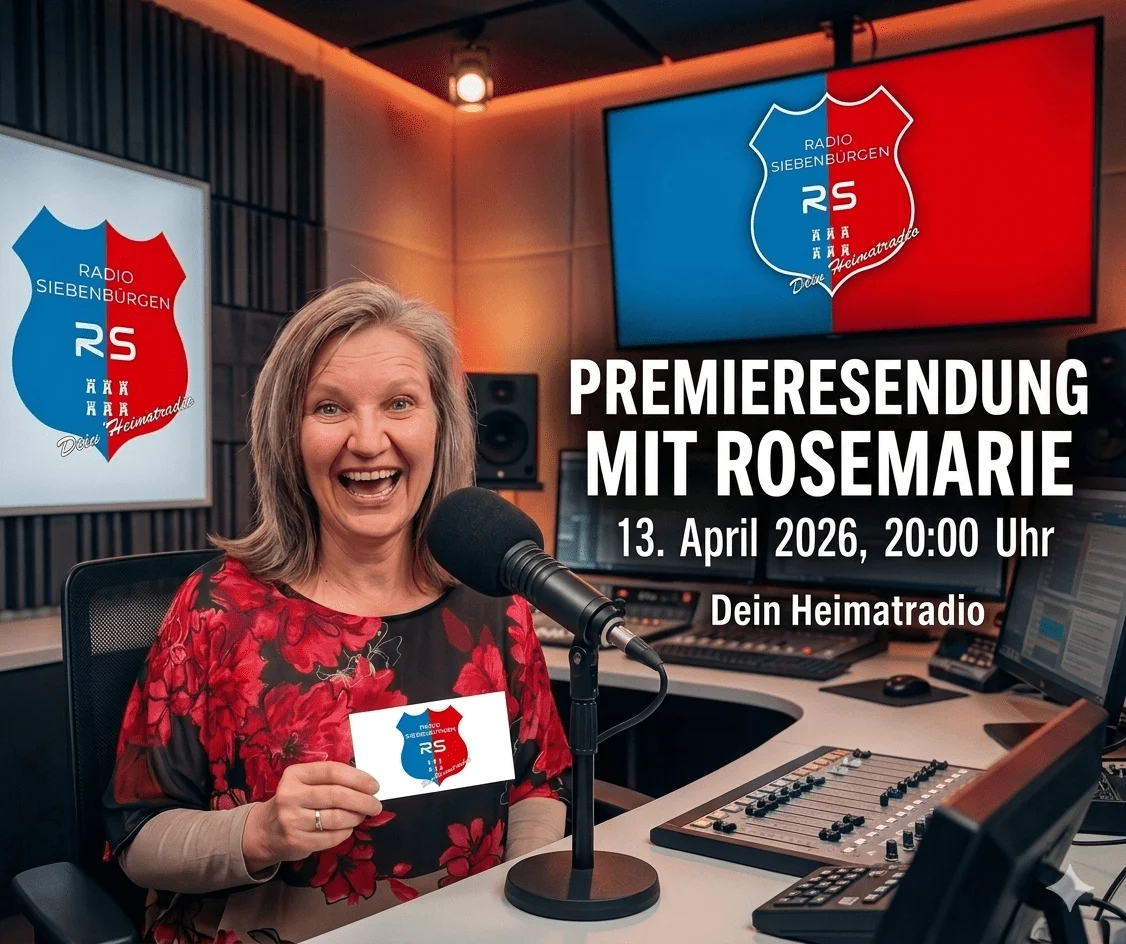 Premiere: Rosemarie startet live bei Radio Siebenbürgen