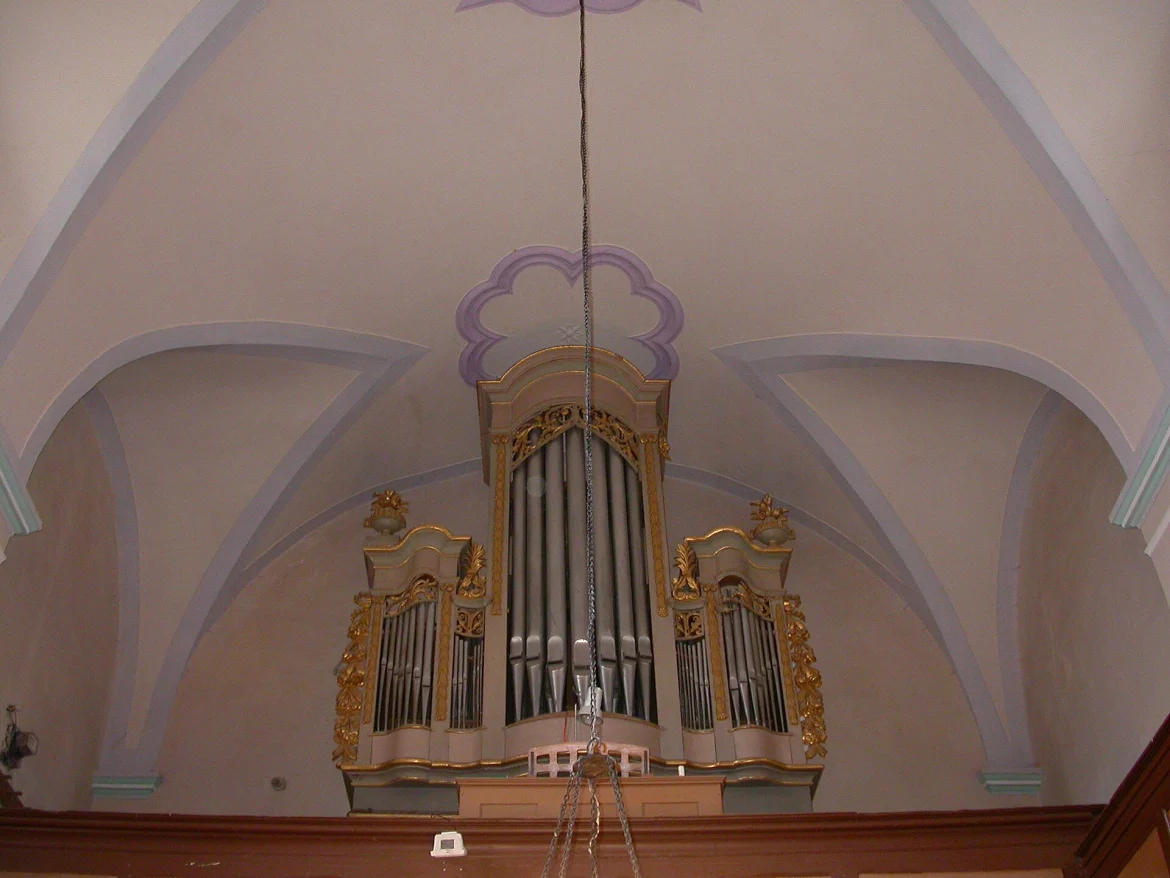 Die evangelische Kirche in Freck von außen
