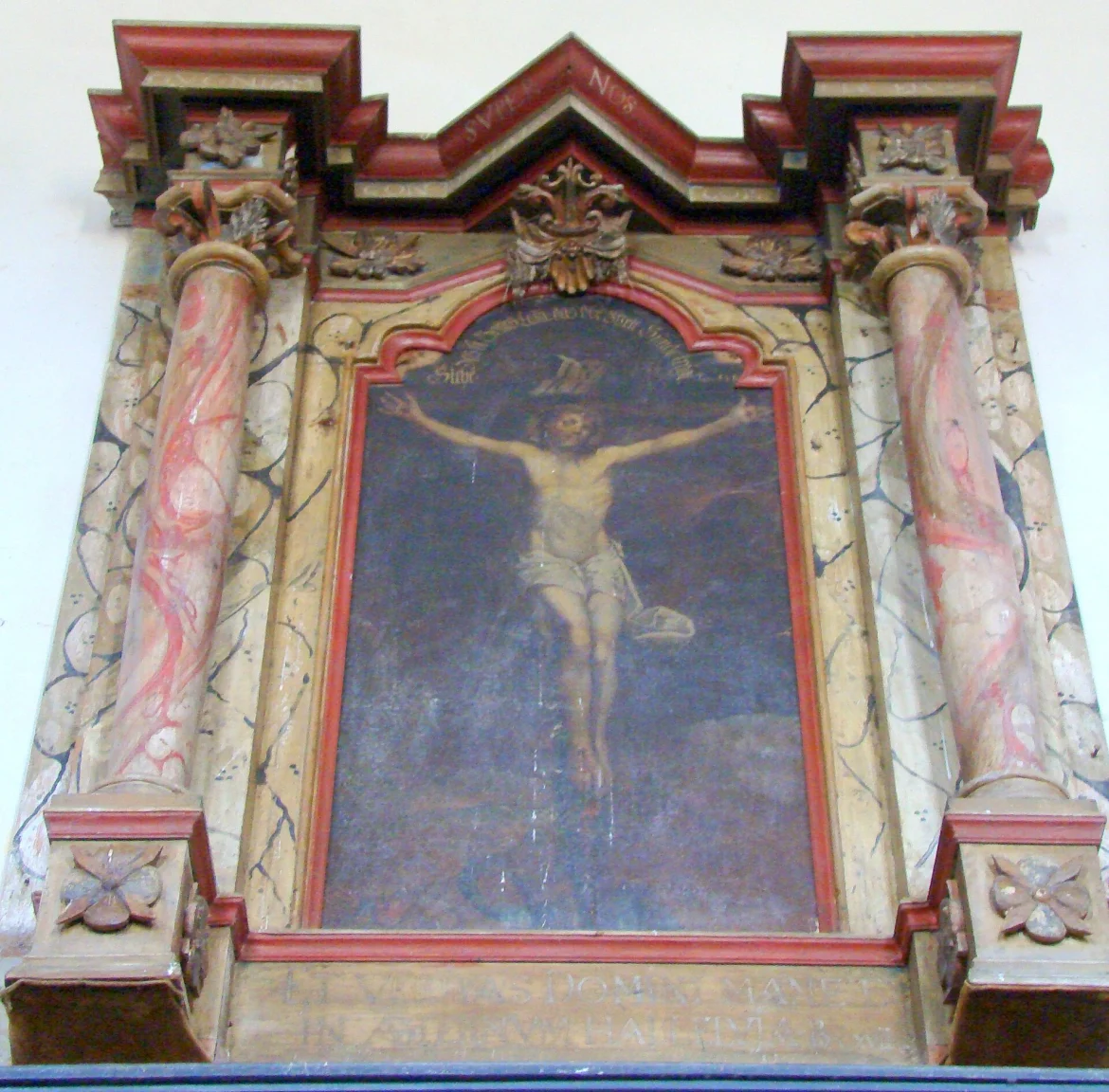 Innenraum der evangelischen Kirche in Galt