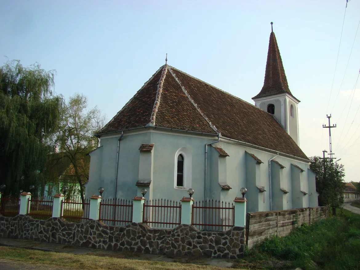 Die evangelische Kirche in Gießhübel von außen