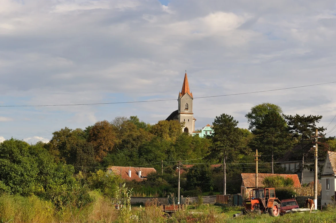 Die evangelische Kirche in Haschagen von außen