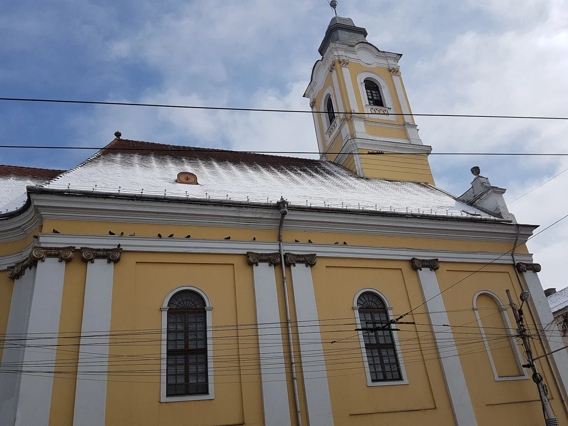 Die evangelische Kirche in Klausenburg von außen