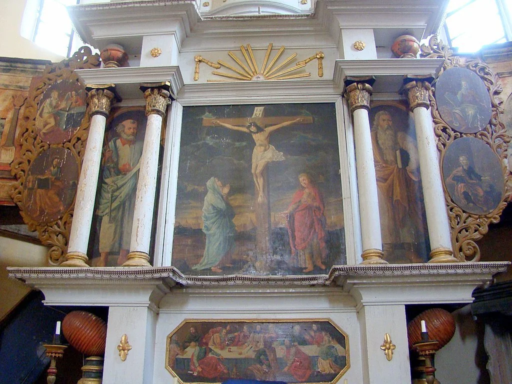 Innenraum der evangelischen Kirche in Klosdorf