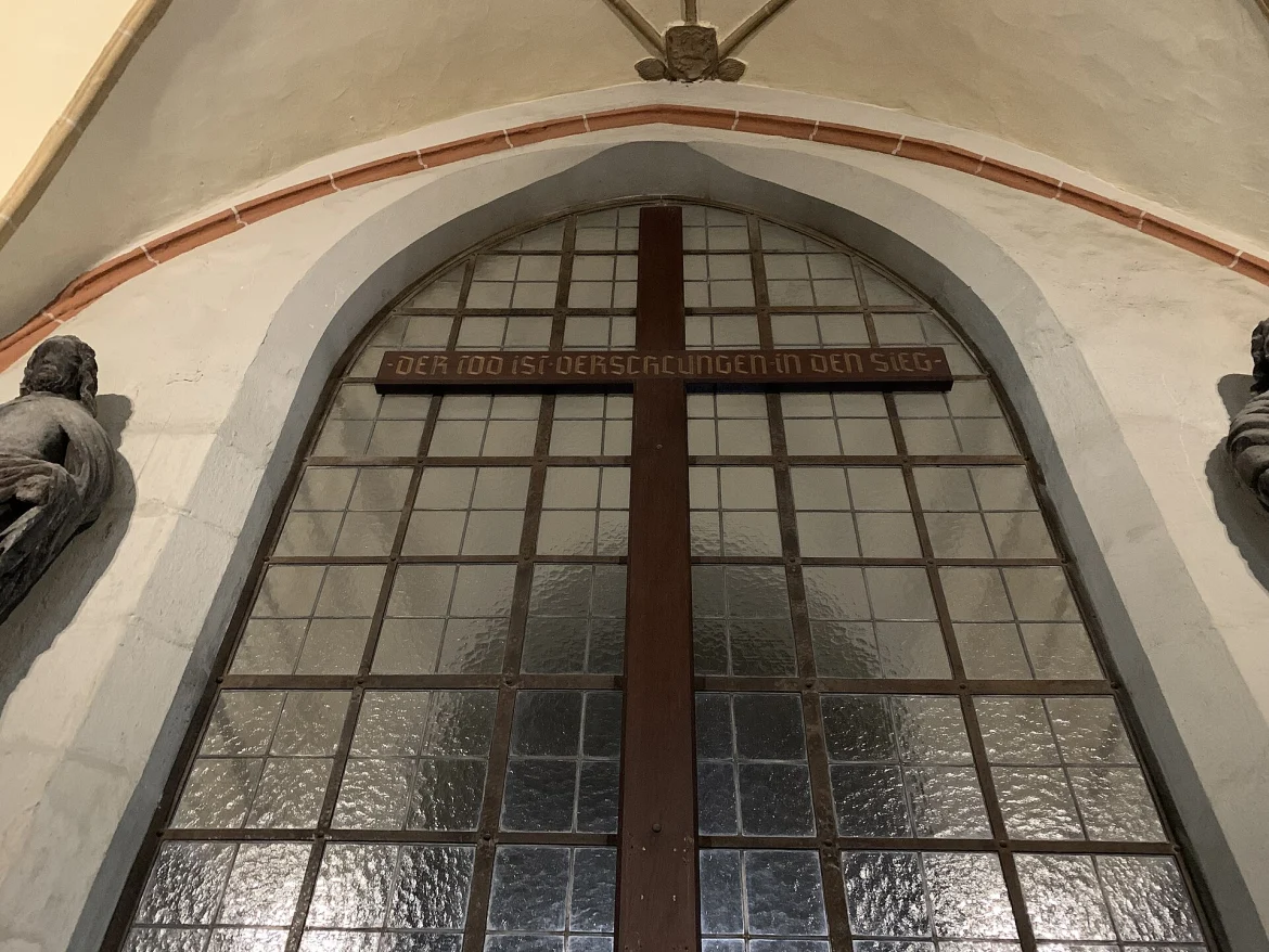 Die evangelische Kirche in Kronstadt von außen