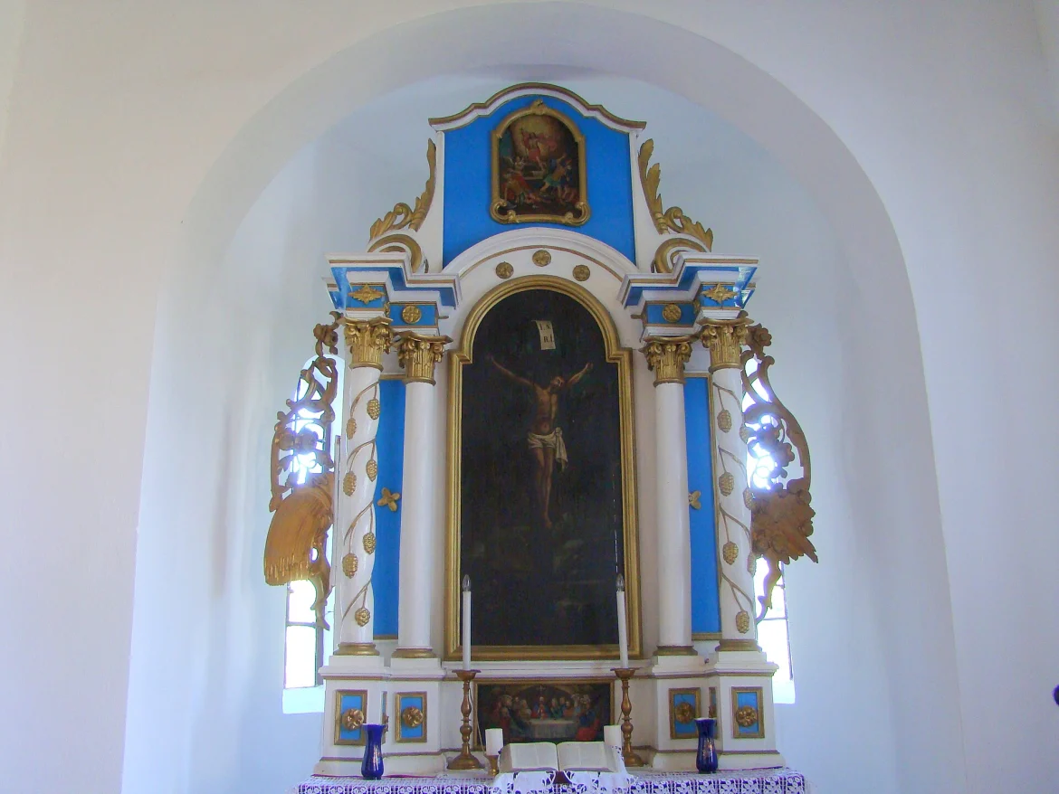 Innenraum der evangelischen Kirche in Ludwigsdorf