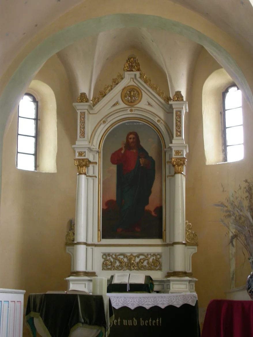Innenraum der evangelischen Kirche in Rauthal