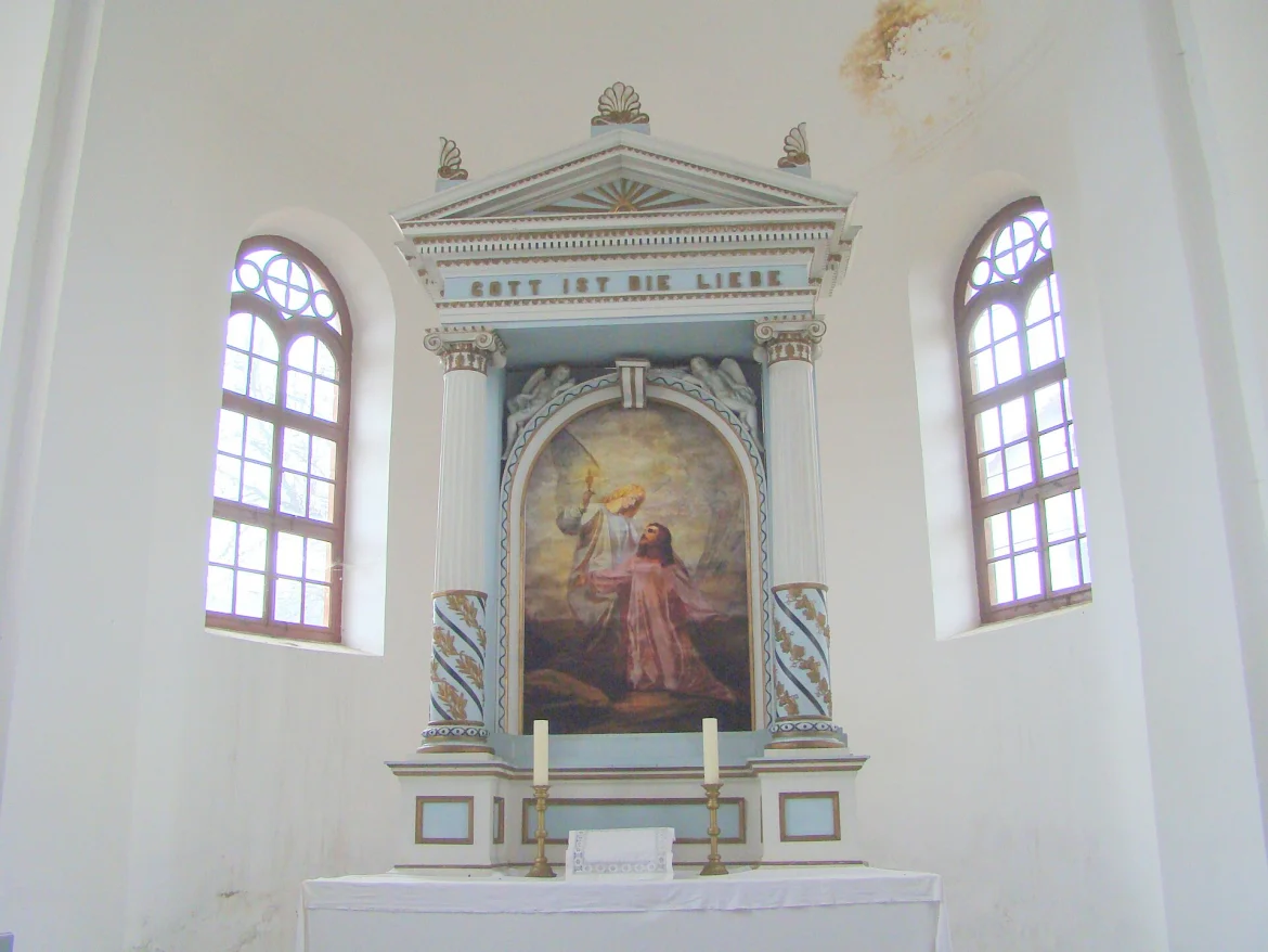Die evangelische Kirche in Zuckmantel von außen