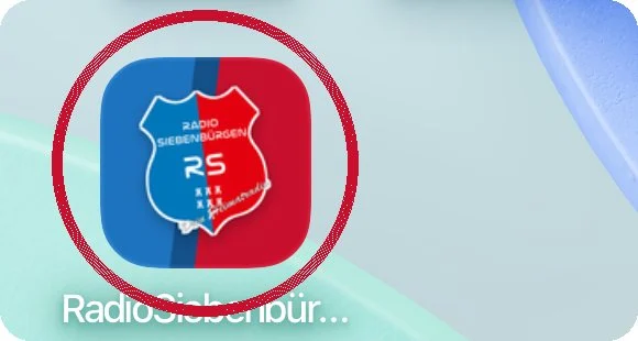 Das neue Symbol von Radio Siebenbürgen auf dem Home-Bildschirm