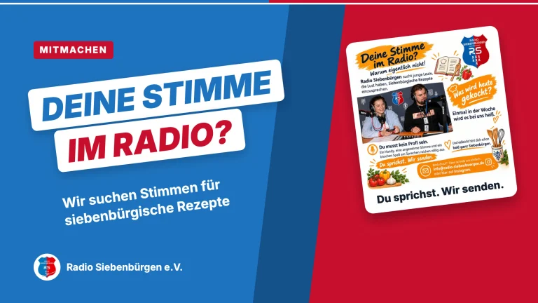 Titelbild: Deine Stimme im Radio? Wir suchen Stimmen für siebenbürgische Rezepte